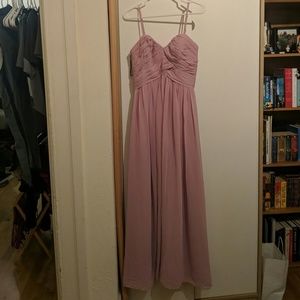 Gather and gown size 6 pink formal dress